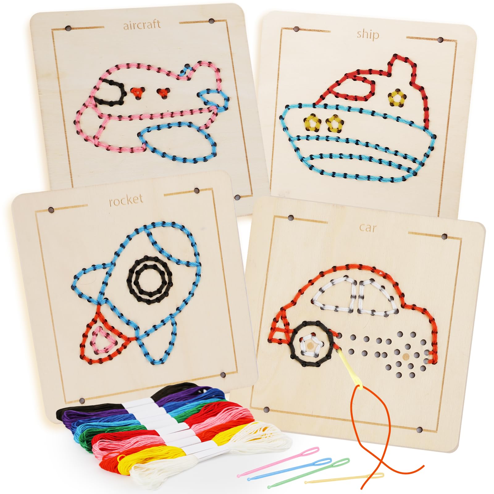 知育玩具 saint.mm1 Amazon.com: Montessori Wooden Lacing Toys for Toddlers and